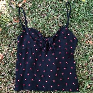 SOLD Brandy Melville Embroidered Floral Top